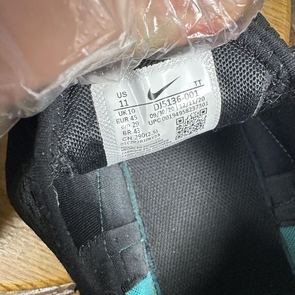 Nike Air Max 270 Shoes Mens Size 11 Black Green Blue DJ5136-001 Sneaker Running - Picture 11 of 12